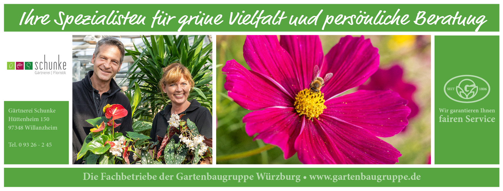 Die Gartenbaugruppe Wuerzburg stellt sich vor: Gärtnerei Schunke