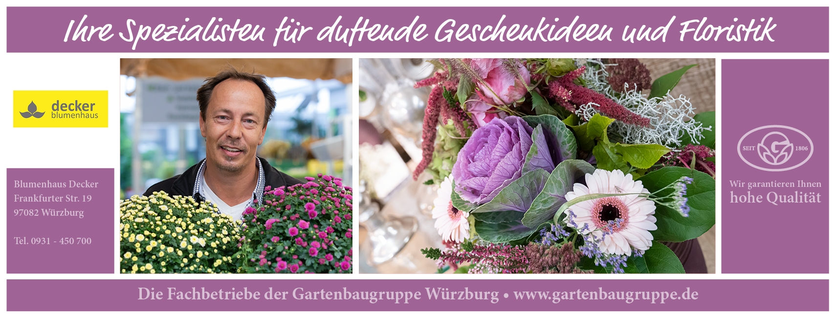 Blumenhaus Decker - Gartenbaugruppe Würzburg