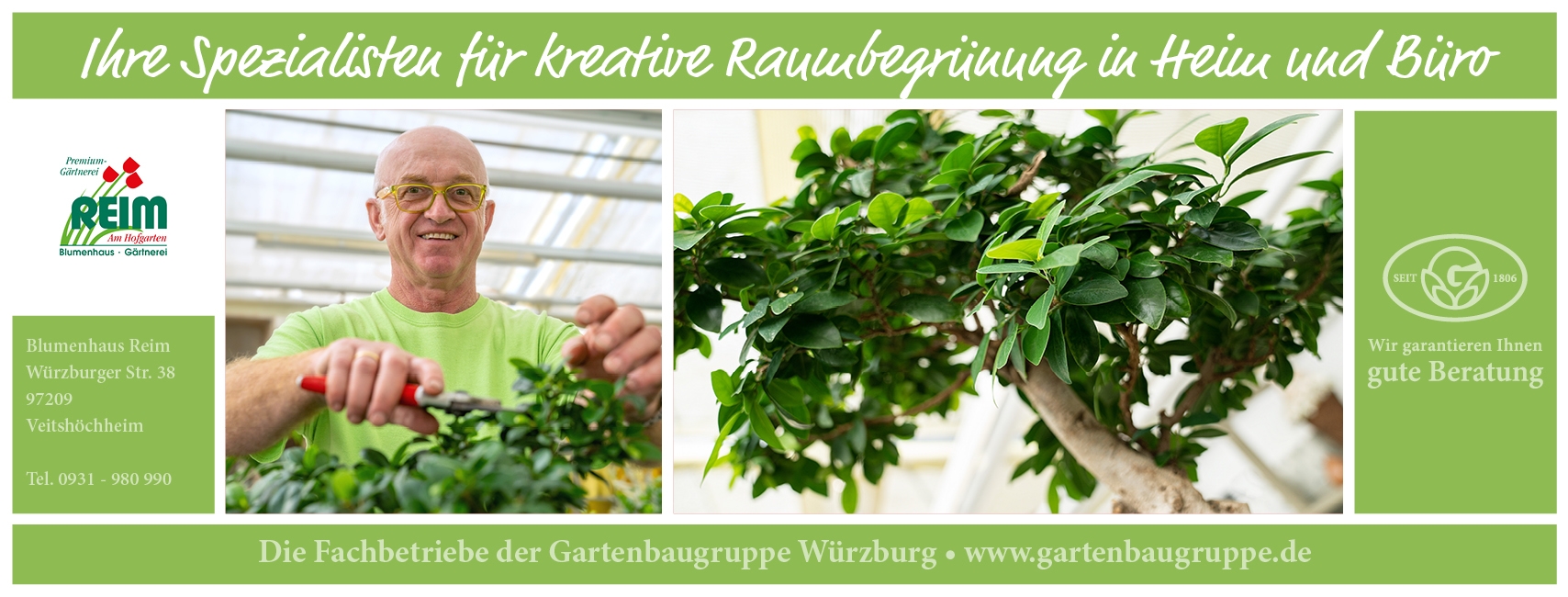 Blumenhaus Reim Veitshöchheim - Gartenbaugruppe Würzburg
